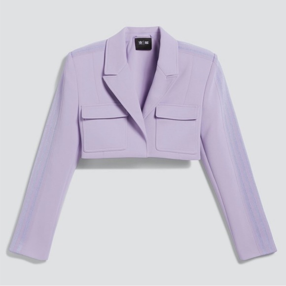 *NWT* SET Adidas x IVY Park Purple glow Cropped Suit Jacket(XS) and Pants (S) - Picture 6 of 11